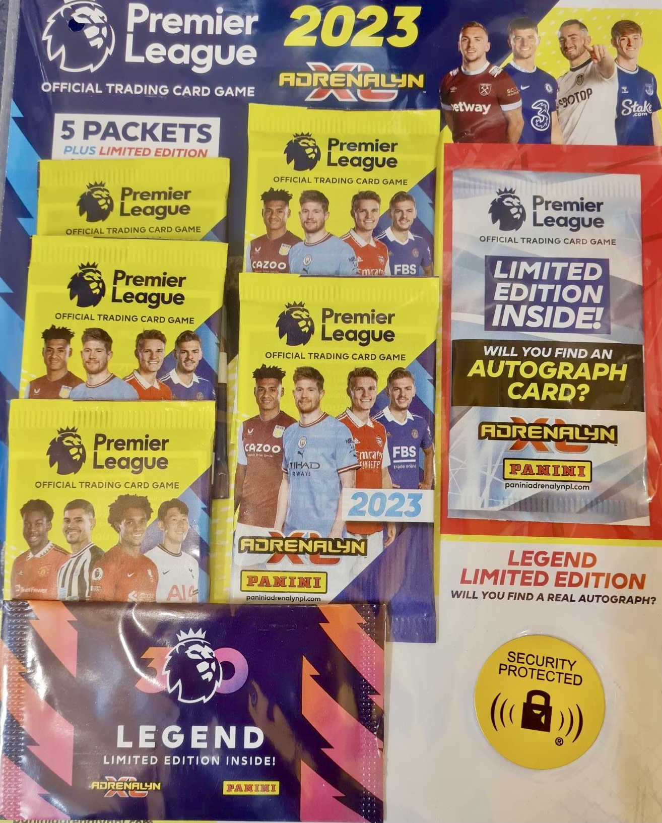 Multi-Pack - Premier League Adrenalyn 2020/21 Trading Card Collection (5 Packets and 1 Limited Edition card)